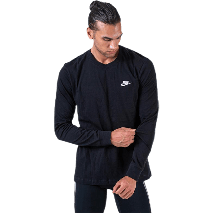 Sportswear Men's Long-Sleeve T-Shirt BLACK/WHITE
