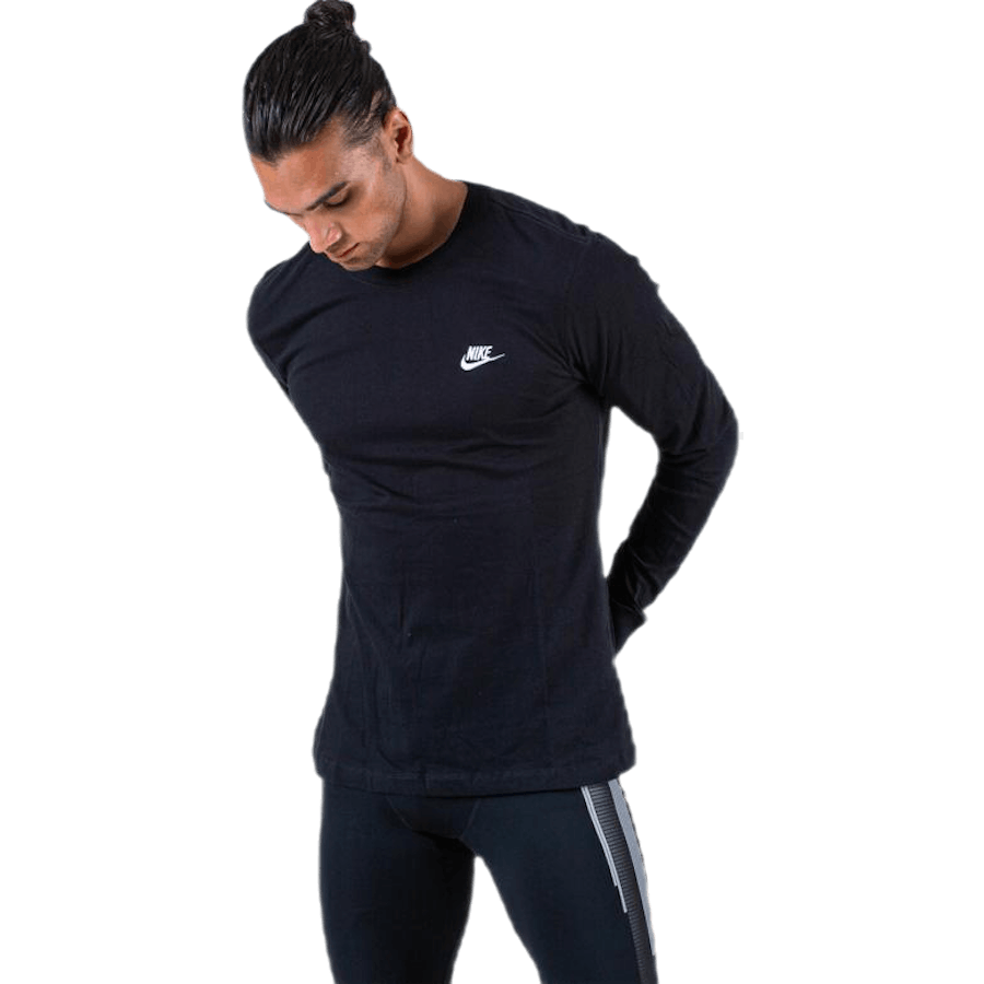 Sportswear Men's Long-Sleeve T-Shirt BLACK/WHITE