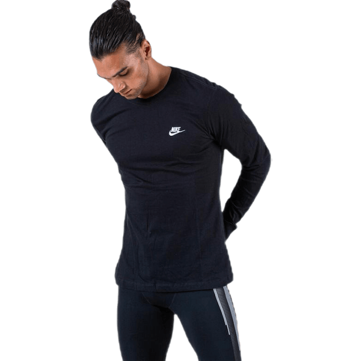 Sportswear Men's Long-Sleeve T-Shirt BLACK/WHITE