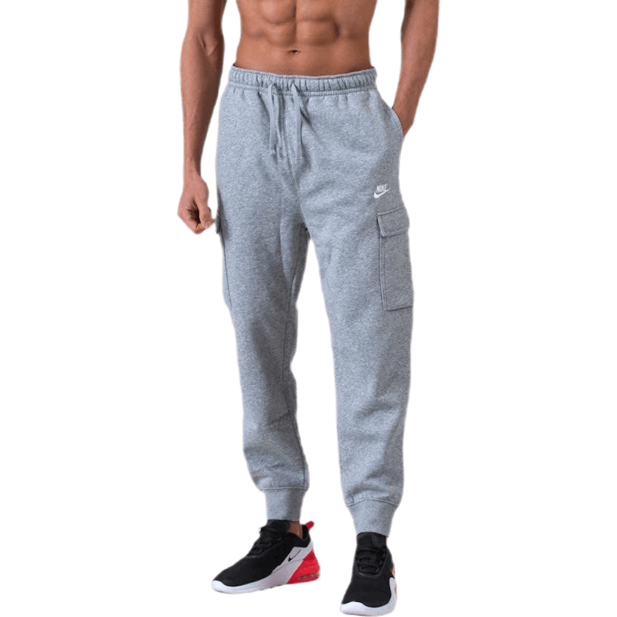 Sportswear Club Fleece Men's Cargo Pants DK GREY HEATHER/MATTE SILVER/WHITE
