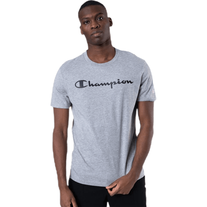 T-Shirt mit Rundhalsausschnitt Grau