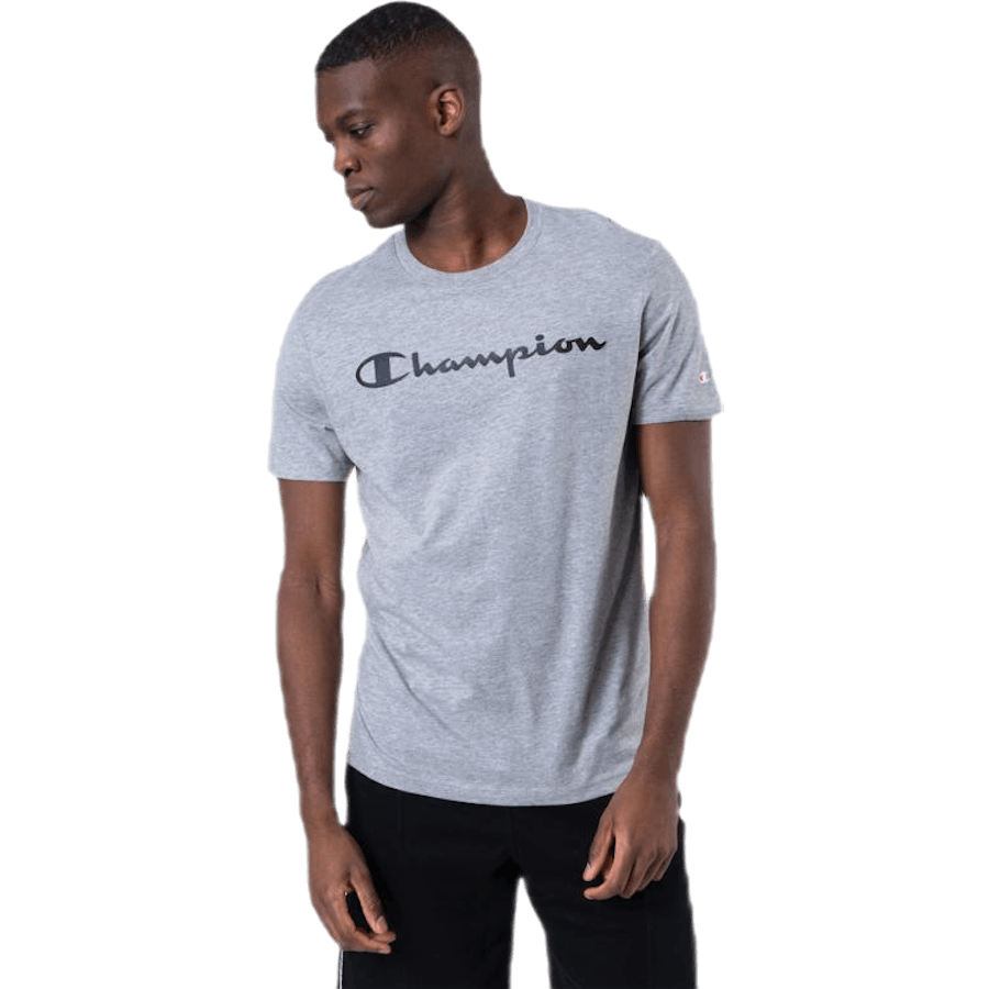 T-Shirt mit Rundhalsausschnitt Grau