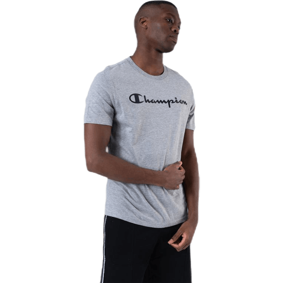 T-Shirt mit Rundhalsausschnitt Grau