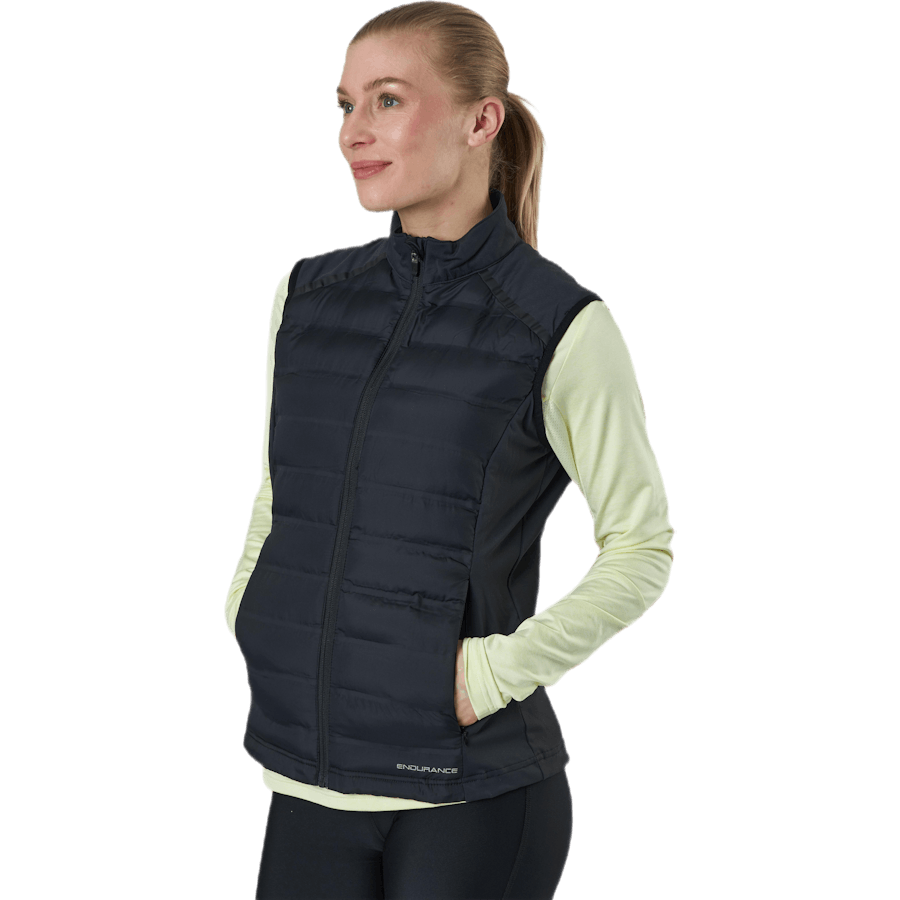 Reitta W Hot Fused Hybrid Vest Black