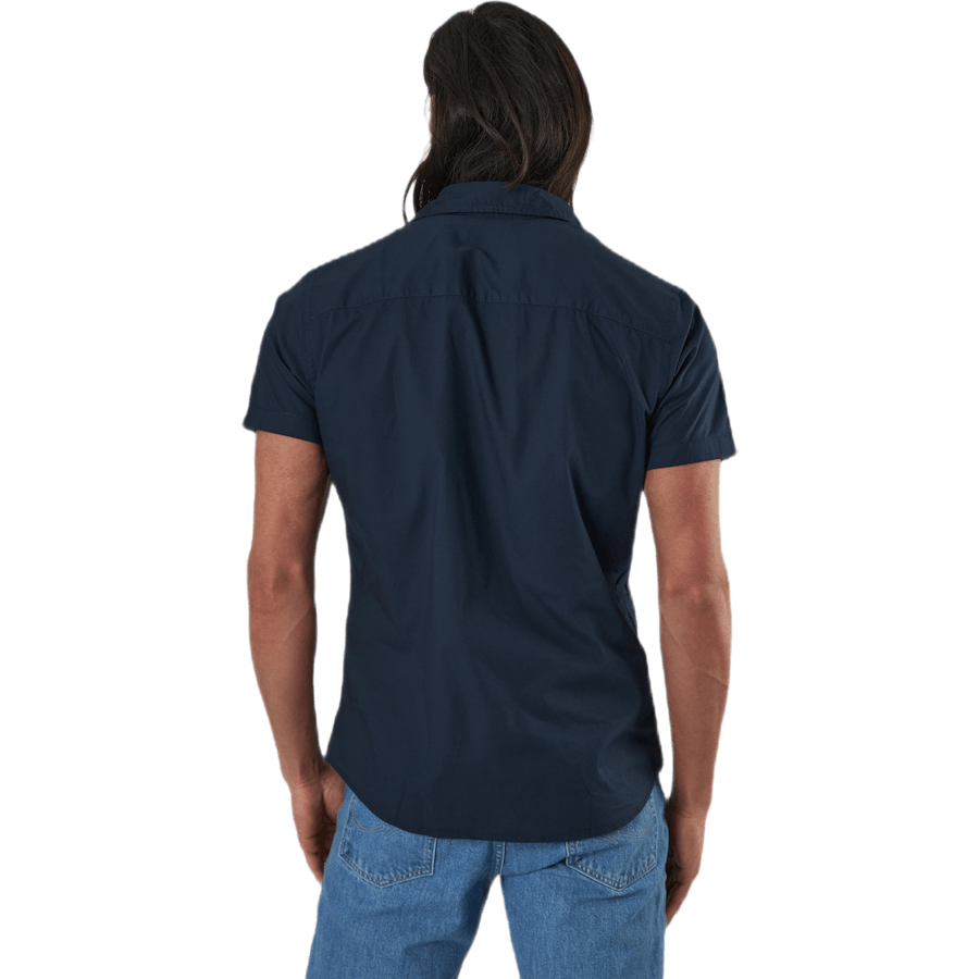 Clint Shirt S/S Slim Fit Blu