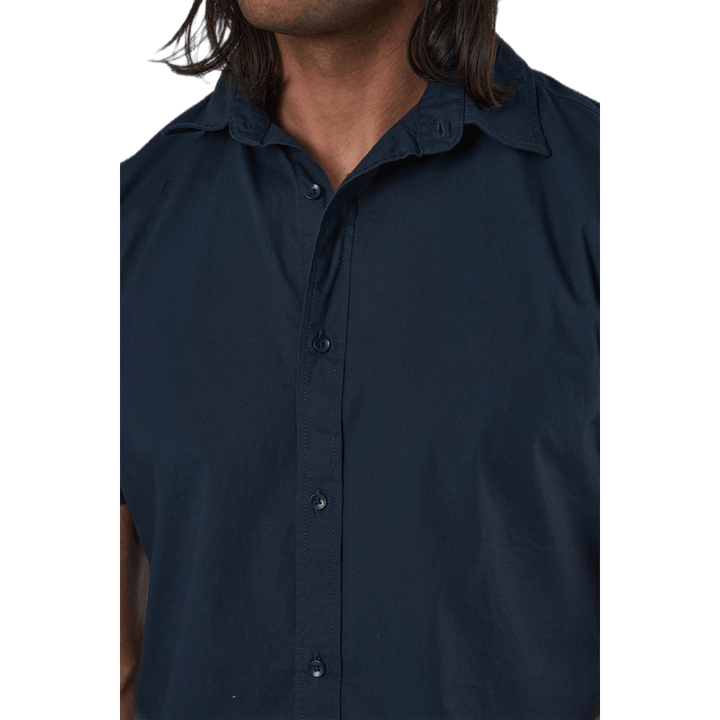 Clint Shirt S/S Slim Fit Blu