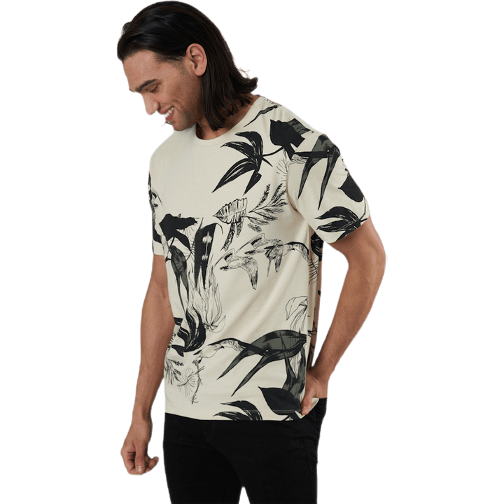 Monet Tee Ss Crew Neck Beige