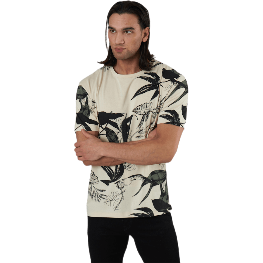 Monet Tee Ss Crew Neck Beige
