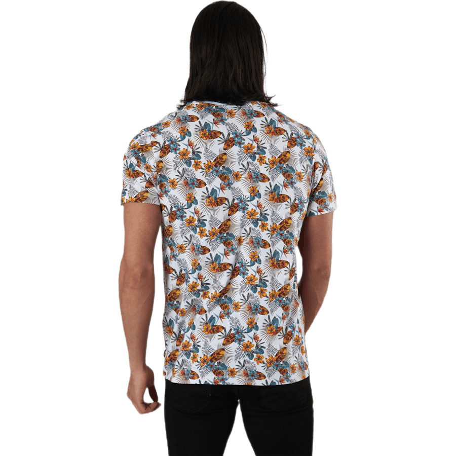 Graduation Aop Tee Ss Crew Neck White
