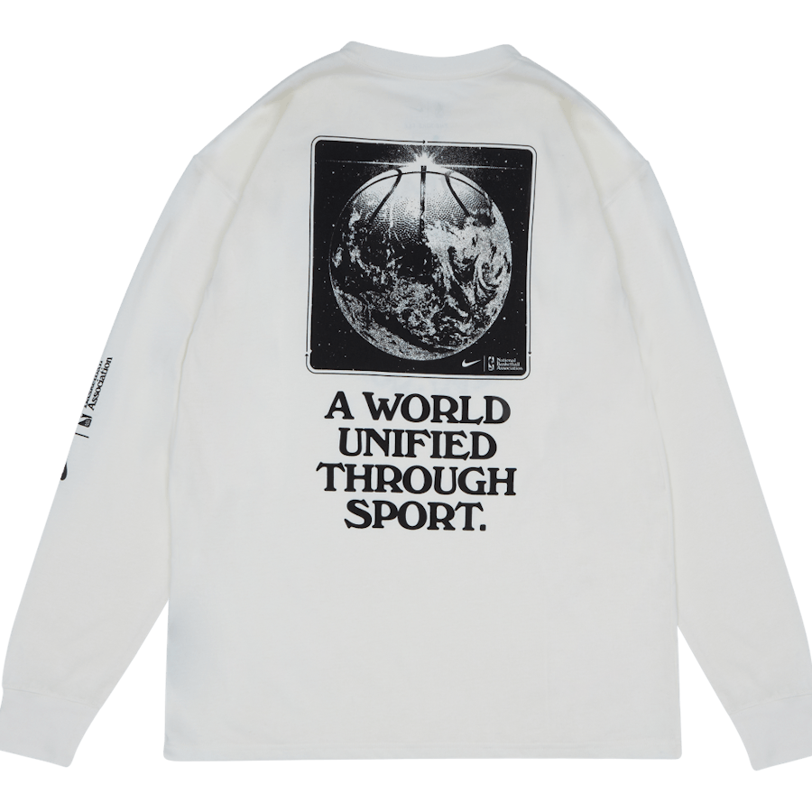 NBA-logo Long-sleeve Tee Pure
