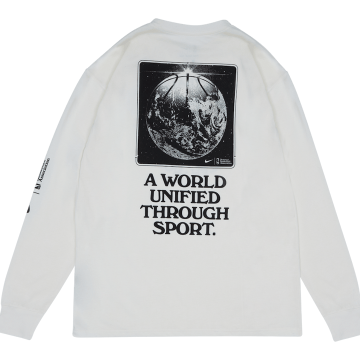 NBA-logo Long-sleeve Tee Pure