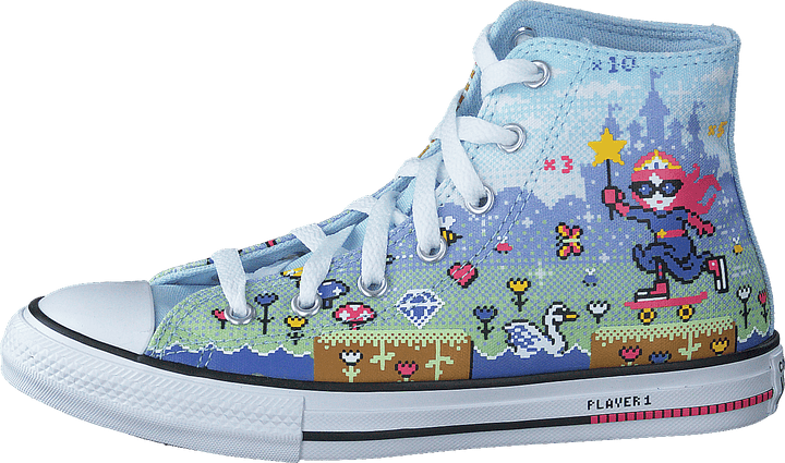 Chuck Taylor All Star Hi Lyseblå/creme
