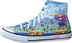 Chuck Taylor All Star Hi Lyseblå/creme