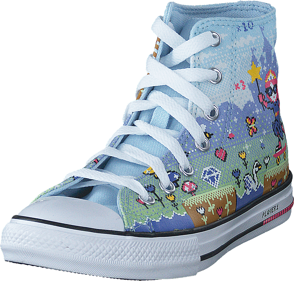 Chuck Taylor All Star Hi Lyseblå/creme