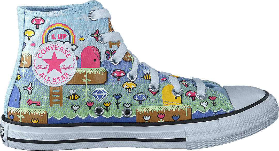 Chuck Taylor All Star Hi Lyseblå/creme