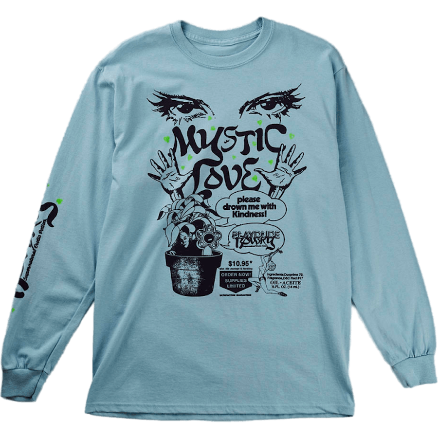 X Bow3ry Mystic Love Ls Tee Baby Blue