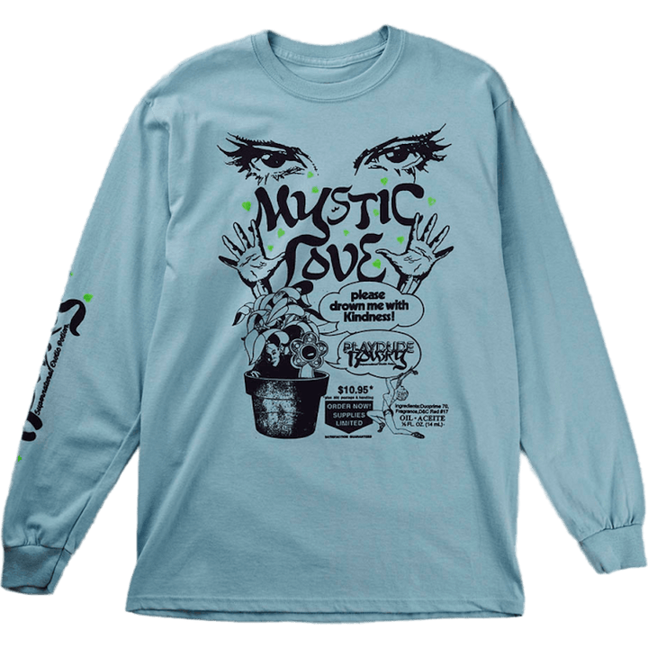 X Bow3ry Mystic Love Ls Tee Baby Blue