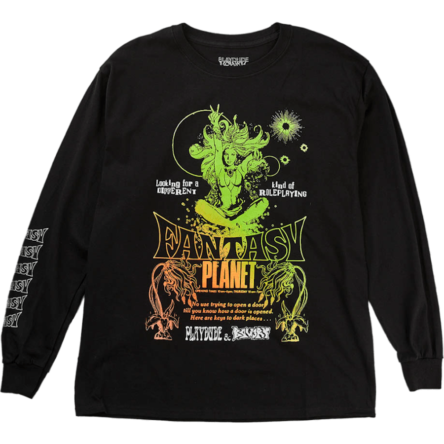 X Bow3ry Fantasy Planet Ls Tee Black