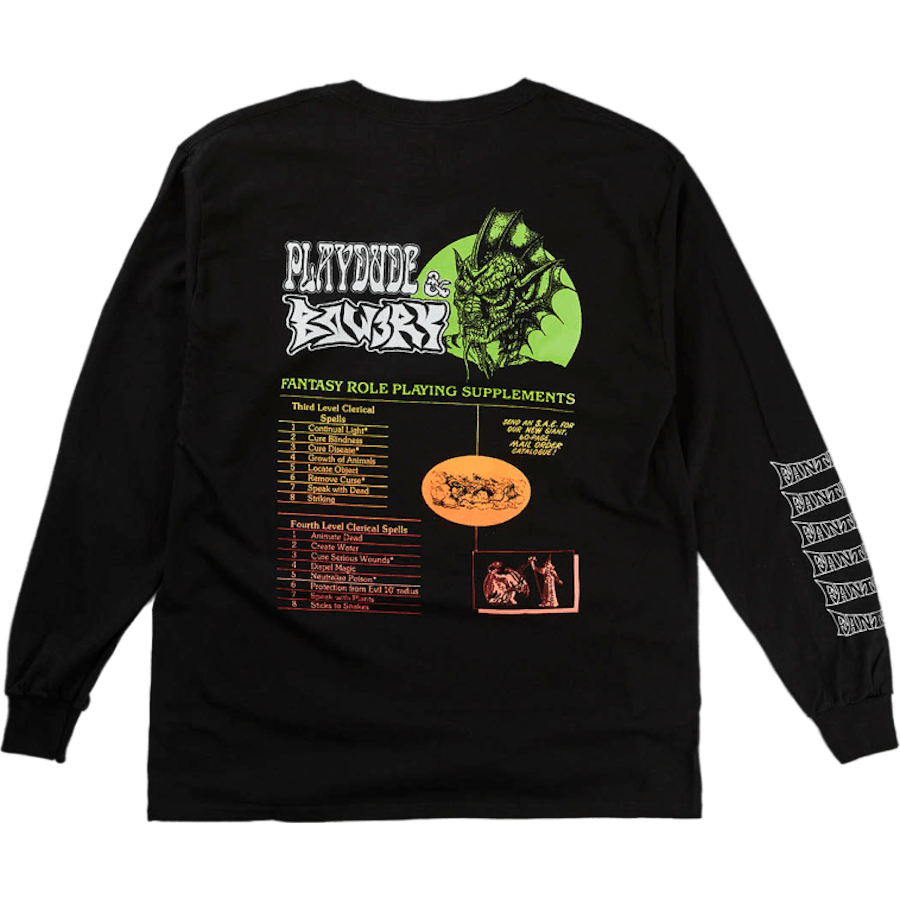X Bow3ry Fantasy Planet Ls Tee Black