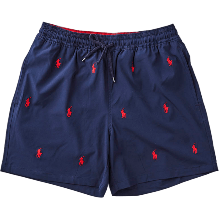 5.75-Inch Traveler Classic Swim Trunk Newport Navy W/ Aoe