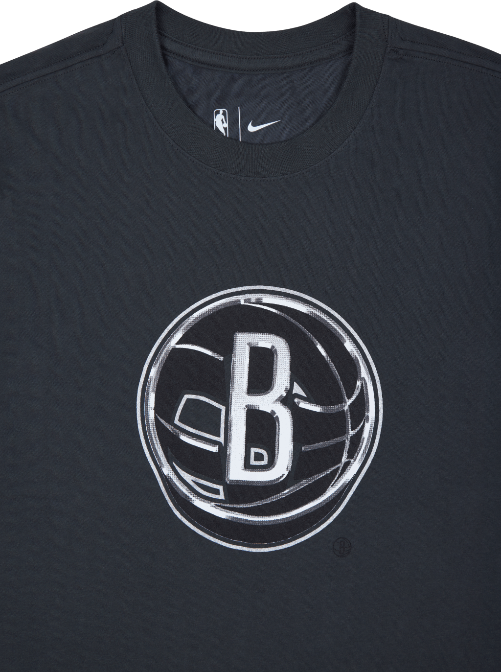 T-shirt com logótipo cromado dos Nets