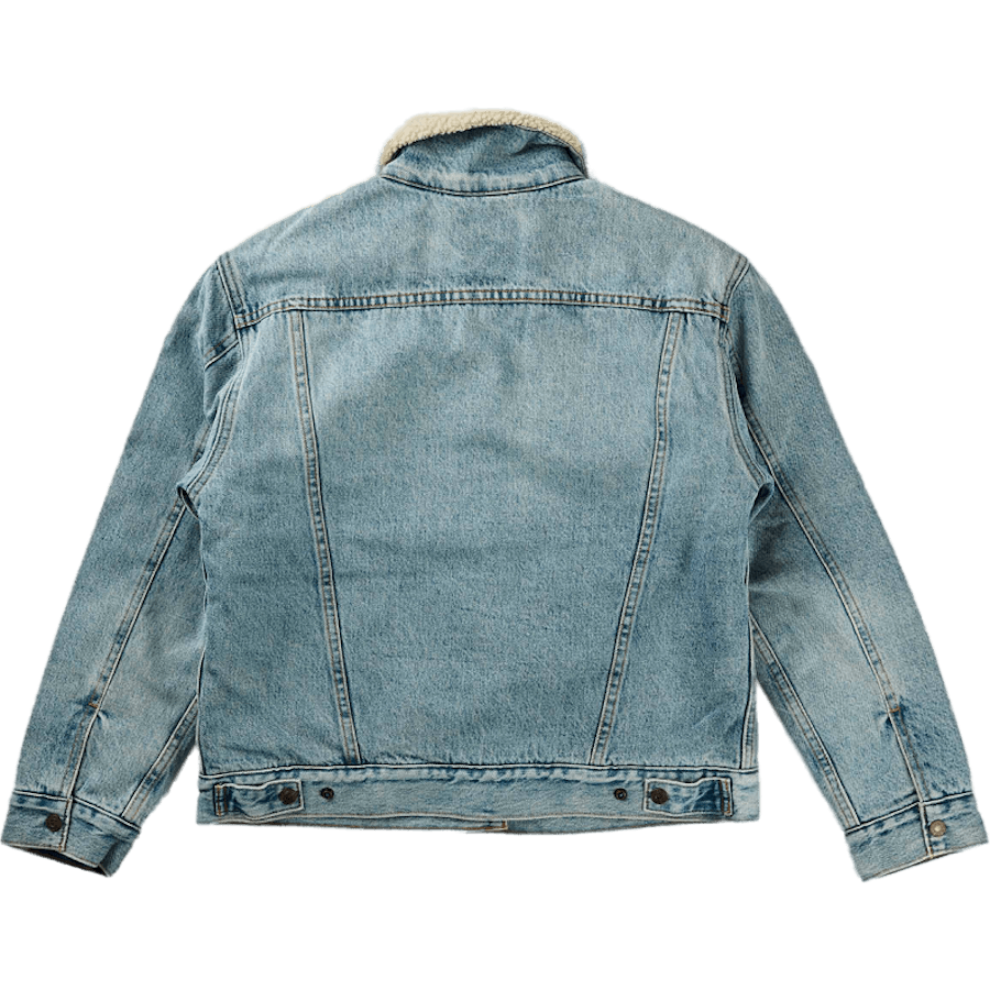 Exbf Sherpa Trucker Strangerwa Light Indigo - Worn In