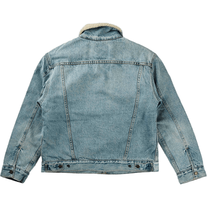 Exbf Sherpa Trucker Strangerwa Light Indigo - Worn In