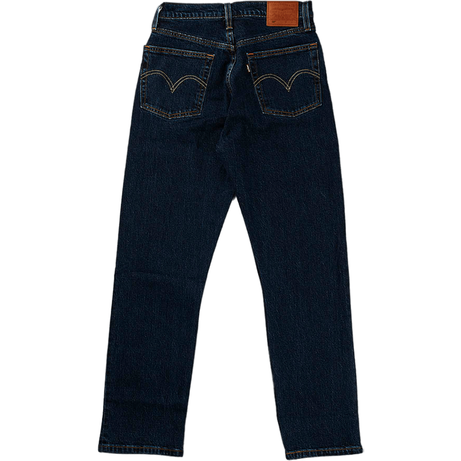 501 Crop Salsa Stonewash Dark Indigo - Flat Finish