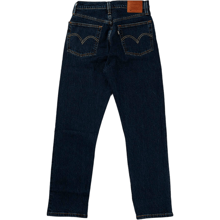 501 Crop Salsa Stonewash Dark Indigo - Flat Finish