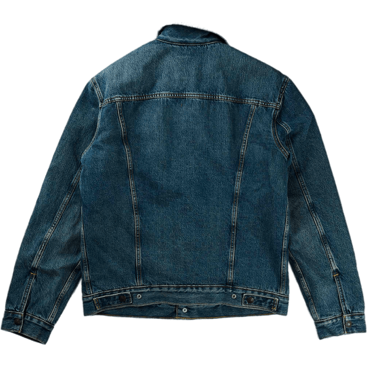 Type 3 Sherpa Trucker Fable Sh Med Indigo - Worn In
