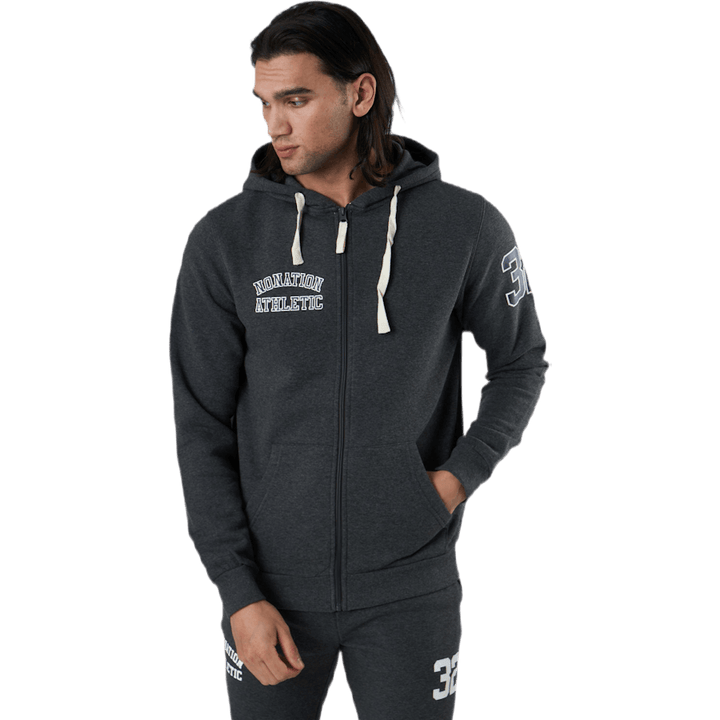 Kapucňa s kapucňou Alpha Full Zip Grey