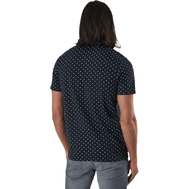 Minimal Aop Tee Ss Crew Neck Blue