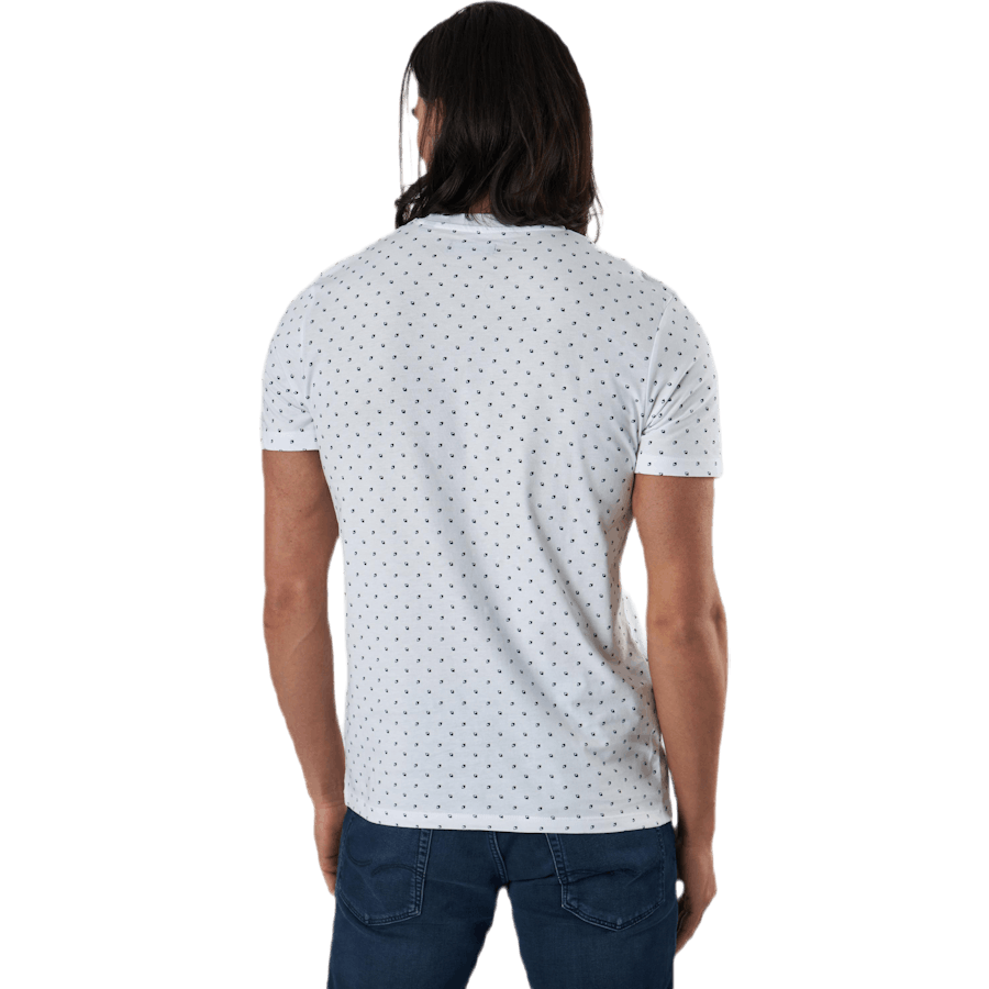 Minimal Aop Tee Ss Crew Neck White