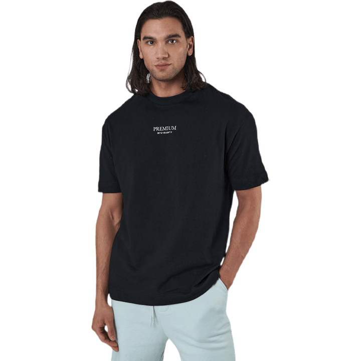 Geo Box Fit Ss Tee Black