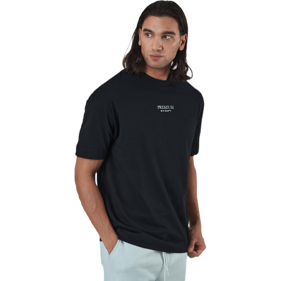 Geo Box Fit Ss Tee Black