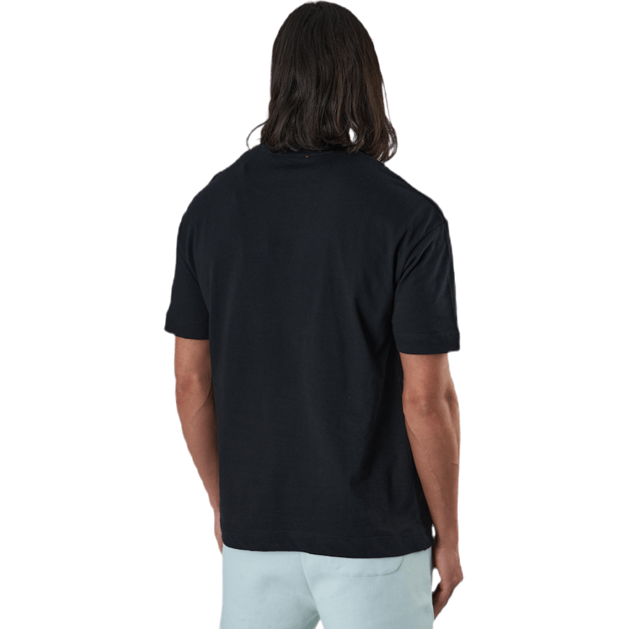 Geo Box Fit Ss Tee Black