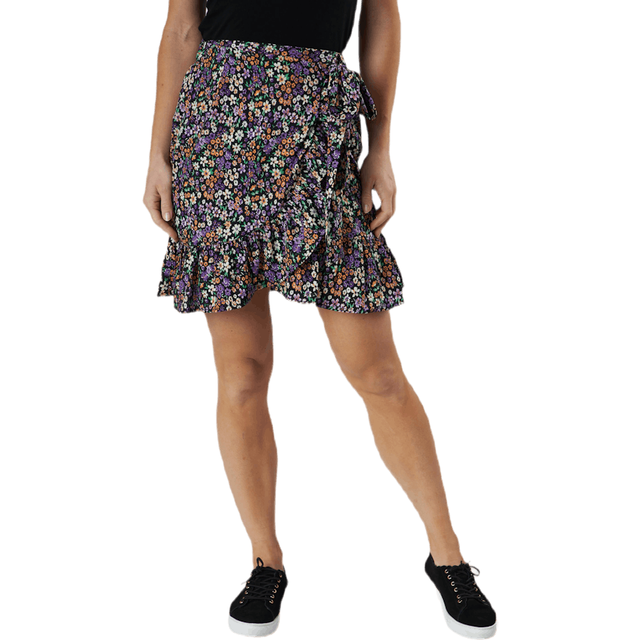 Olivia Wrap Skirt Wvn Black