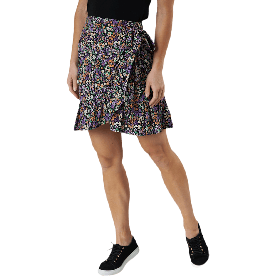 Olivia Wrap Skirt Wvn Black