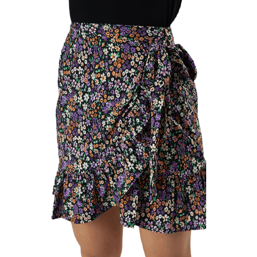 Olivia Wrap Skirt Wvn Black