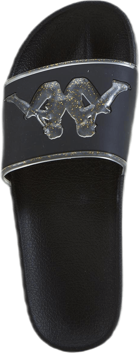 Slipper, Authentic Aqua 1 Black/Gold