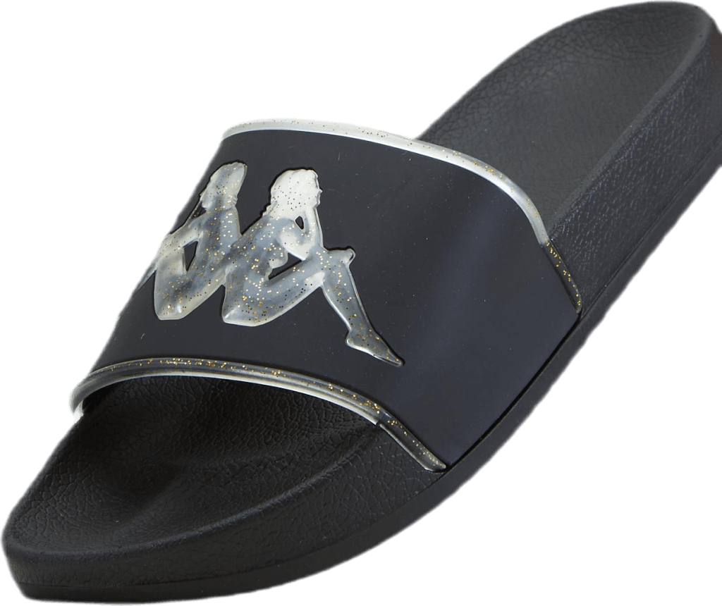 Slipper, Authentic Aqua 1 Black/Gold