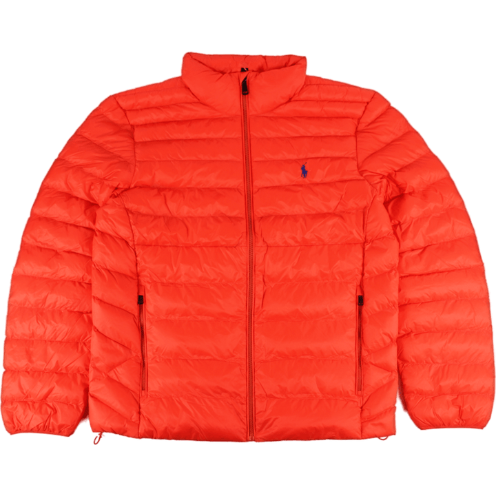 Packable Quilted Jacket Orange