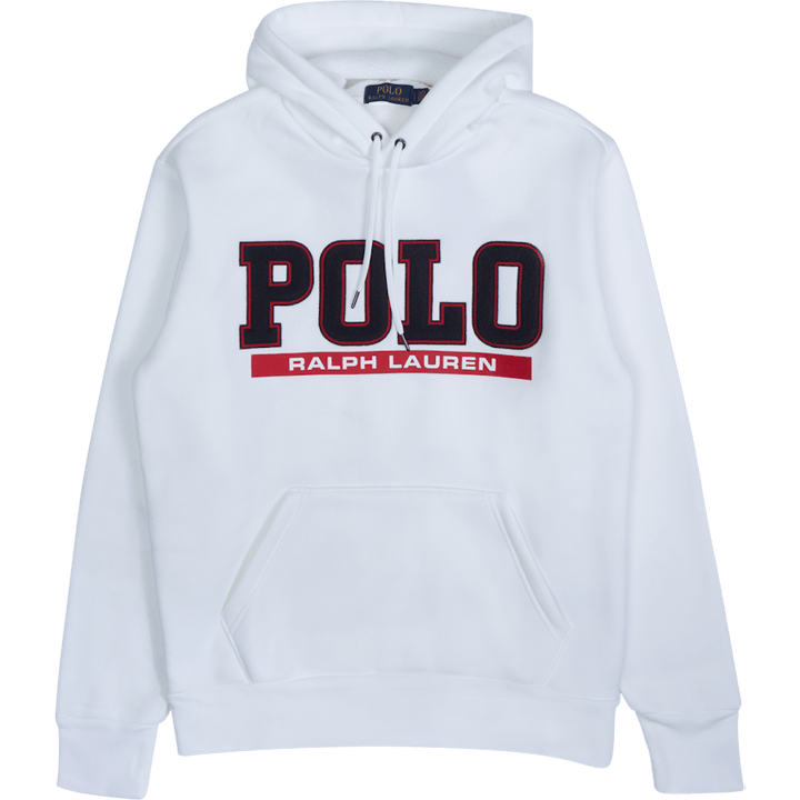 Felpa con cappuccio in pile a doppia maglia bianca