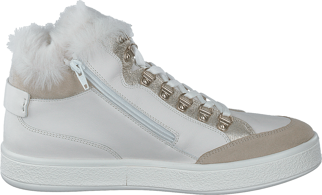 D Leelu' A - Nappa+Wildleder Off White/lt Taupe
