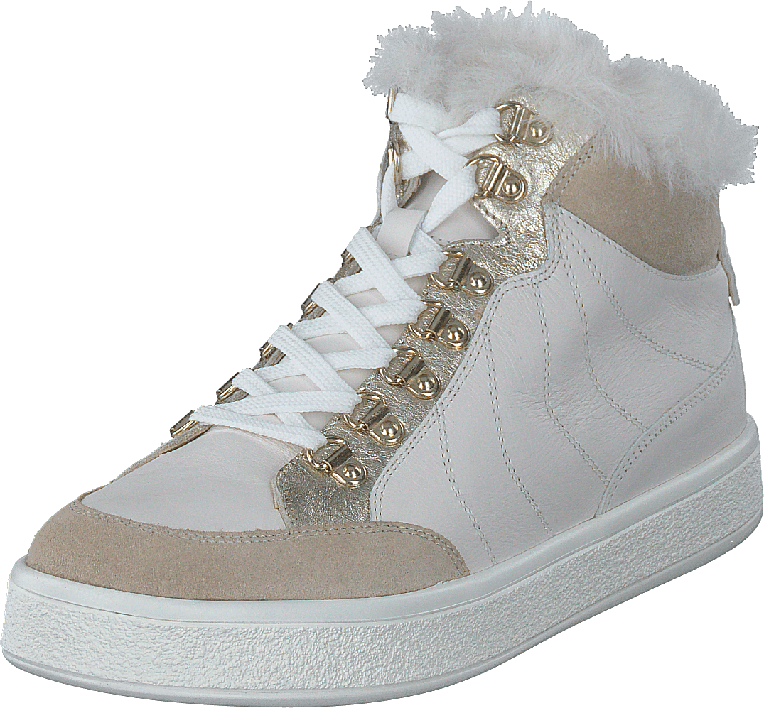 D Leelu' A - Nappa+Wildleder Off White/lt Taupe