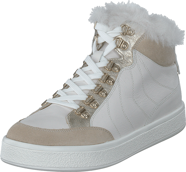 D Leelu' A - Nappa+Wildleder Off White/lt Taupe