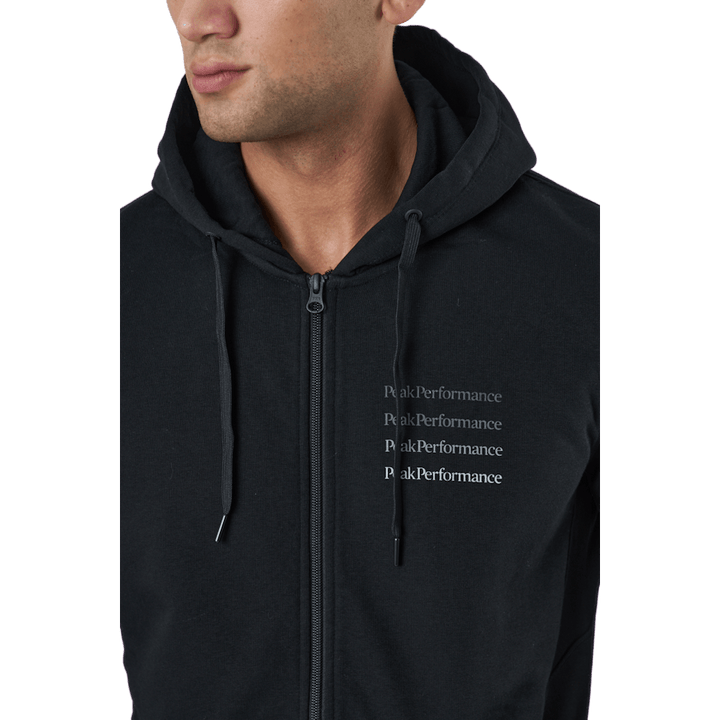 M Ground Zip Hood Black