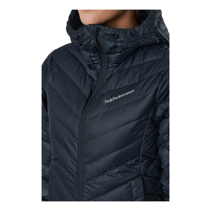 W Frost Down Hood Jacket Black