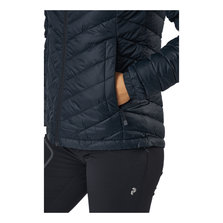 W Frost Down Hood Jacket Black
