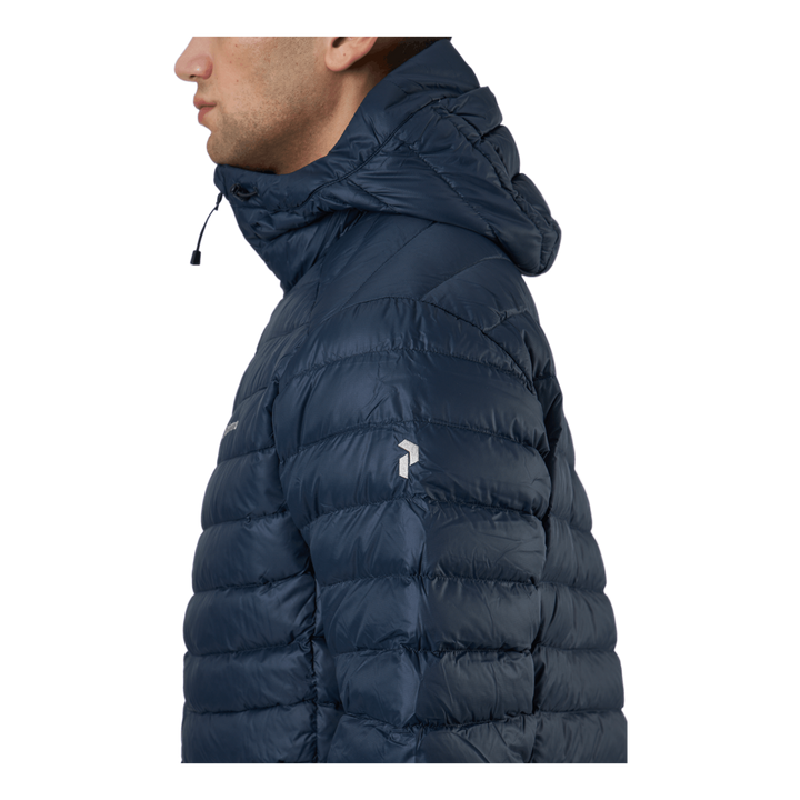 M Frost Down Hood Jacket Blue Shadow